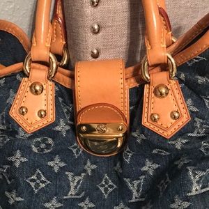 Louis Vuitton Denim Pleaty Bag